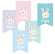 Stickers rect. gdes. Conejitos 16u Pers